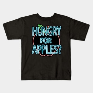 Neon Hungry for Apples Logo Kids T-Shirt